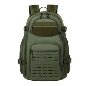 Mountaineering Travel Backpack Outdoor Waterproof Wear Resistant Men's Military Tactical Backpack Back Bag For Climbing Hiking (Color: Green)
